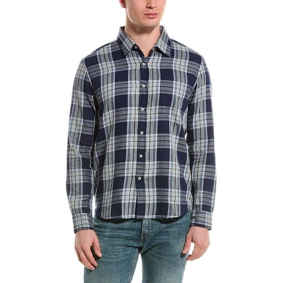 Velvet By Graham & Spencer Mens  Leonard Shirt, Blue - Picture 1 of 3